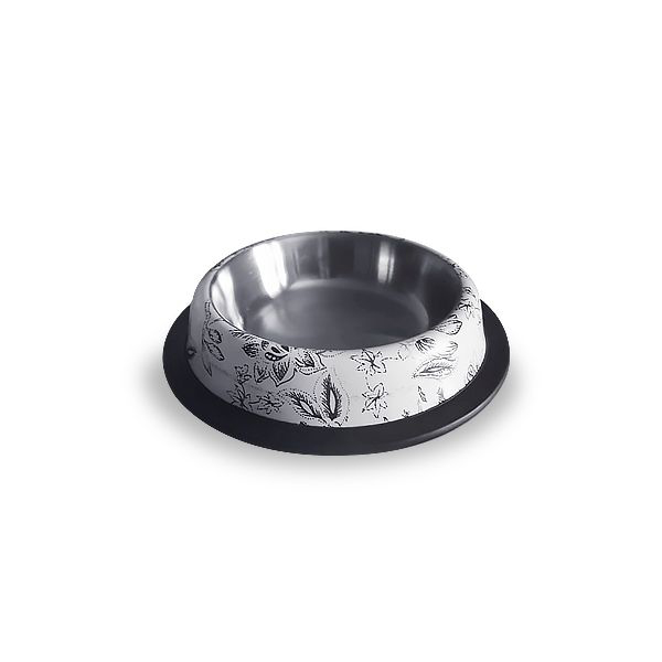 [795-22009] Euro Dog ASBTF F1 Köpek Mama ve Su Kabı Oval Desenli (16 Cm)