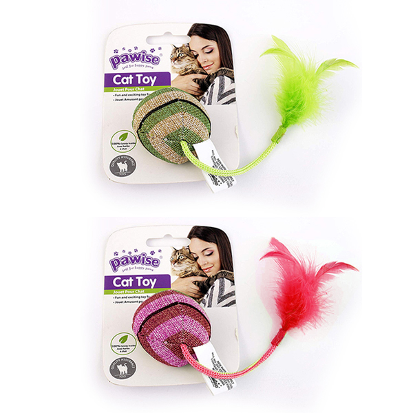 [679-28331] Pawise Striped Cat Toy Top Kedi Oyuncağı