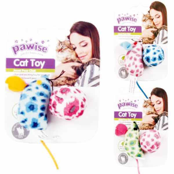[679-28121] Pawise Kumaş Fare ve Toplu Kedi Oyuncağı