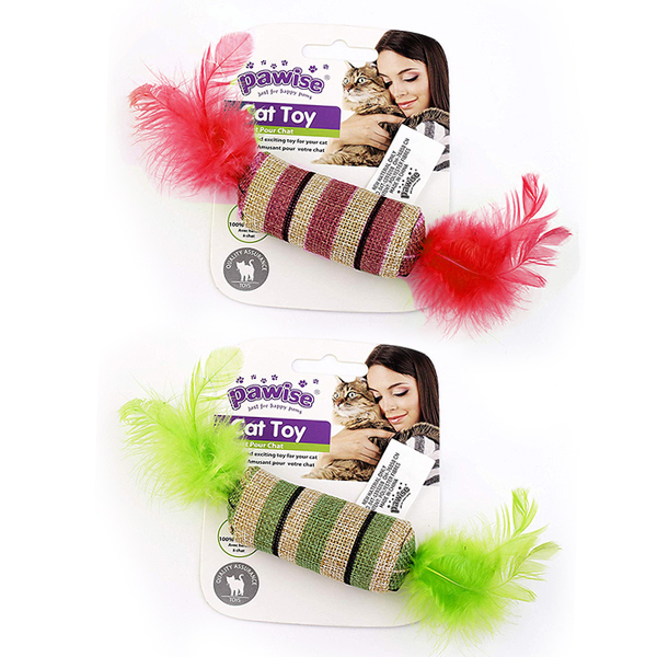 [679-28333] Pawise Striped Cat Toy Şeker Kedi Oyuncağı