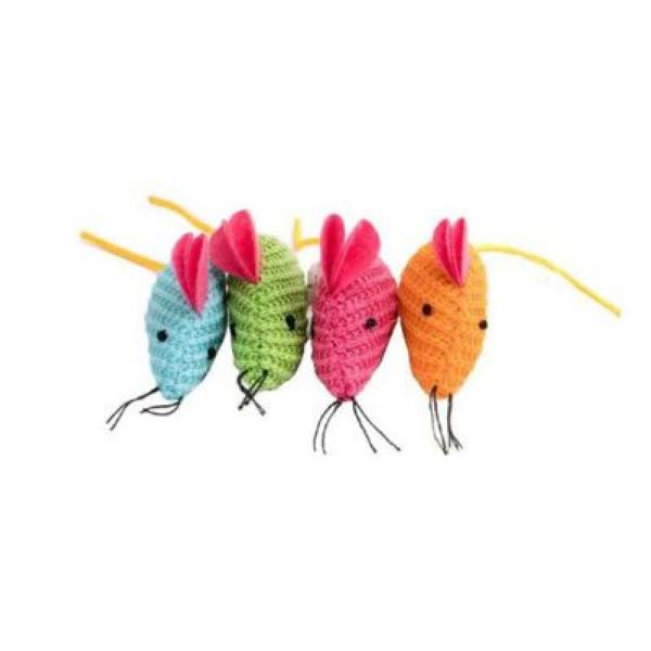 [679-28106] Pawise Fare Örgü Peluş Kedi Oyuncağı