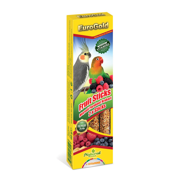 [451-3022] Euro Gold Paraket Kuşu Meyveli Kraker