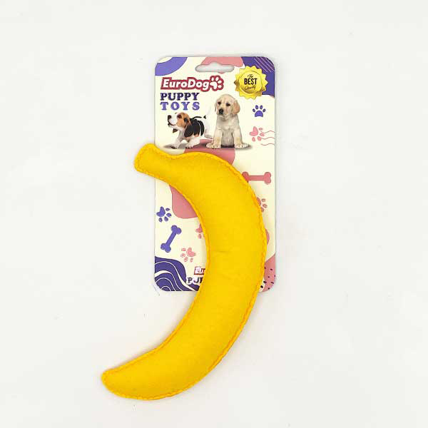 [454-NPD013] Euro Dog Puppy Toys Peluş Muz Yavru Köpek Oyuncağı