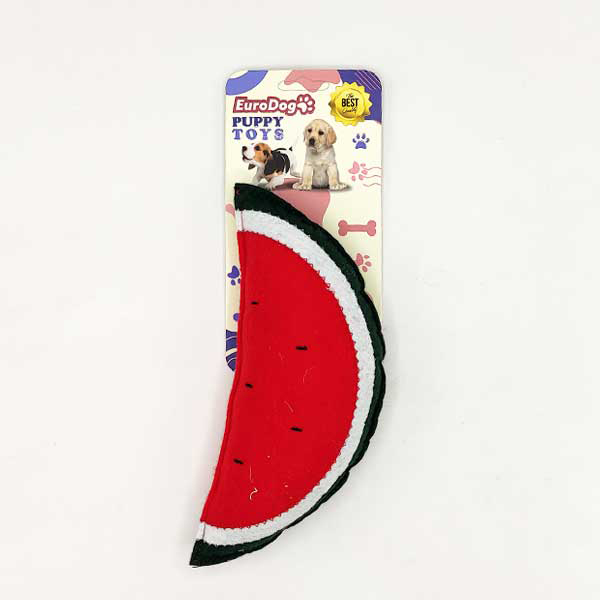 [454-NPD015] Euro Dog Puppy Toys Peluş Karpuz Yavru Köpek Oyuncağı