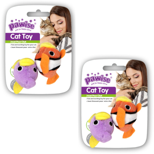 [679-28134] Pawise Balık Kedi Oyuncağı Renkli