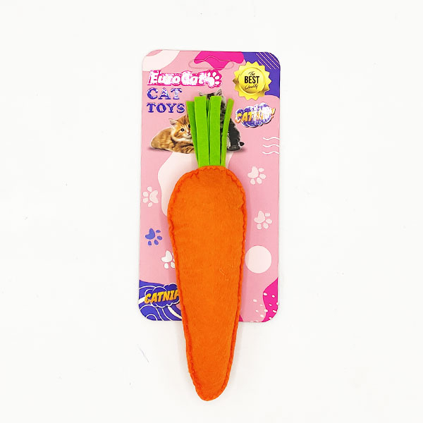 [454-NPC031] Euro Cat Toys Peluş Havuç Kedi Oyuncağı