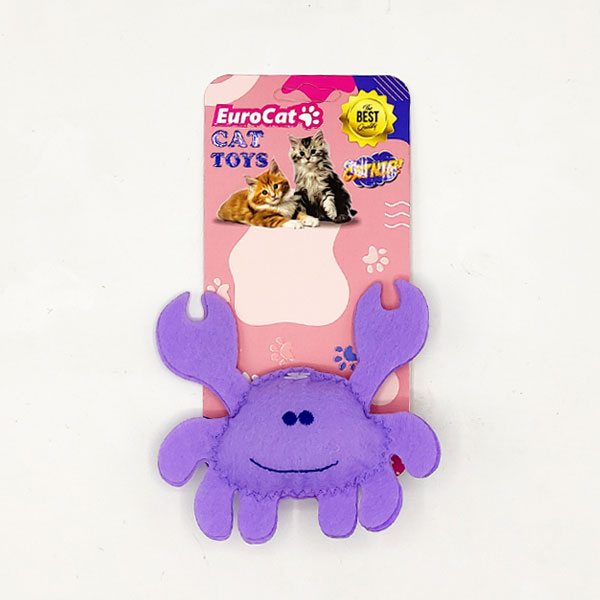 [454-NPC025] Euro Cat Toys Peluş Yengeç Kedi Oyuncağı