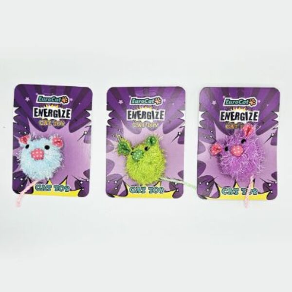 [454-T9168] Euro Cat Tombik Fare Tüylü Kedi Oyuncağı