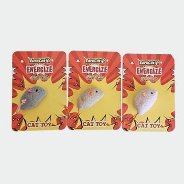 [454-T9164] Euro Cat Tombik Fare Peluş Kedi Oyuncağı