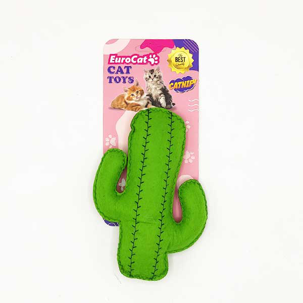 [454-NPC015] Euro Cat Toys Peluş Kaktüs Kedi Oyuncağı