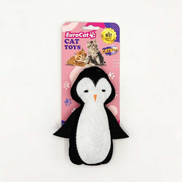 [454-NPC013] Euro Cat Toys Peluş Penguen Kedi Oyuncağı