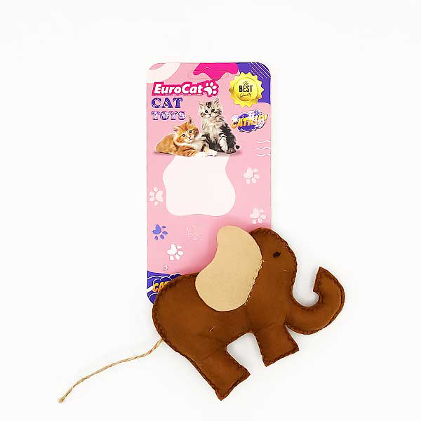 [454-NPC010] Euro Cat Toys Peluş Fil Kedi Oyuncağı