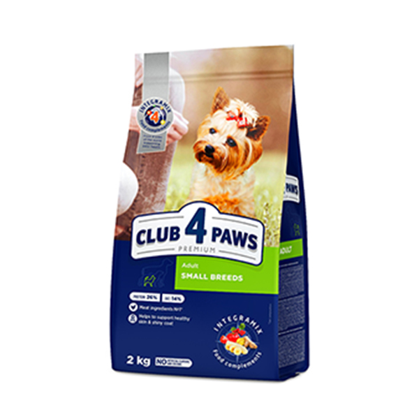 [457-D0951] Club4Paws Premium Small Breed Tavuklu Küçük Irk Yetişkin Köpek Maması (2 Kg)