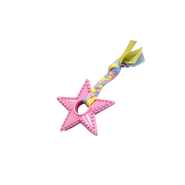 [454-EE052-03] Euro Dog Yıldız Diş Kaşıma Köpek Oyuncağı Sarı (Pembe)