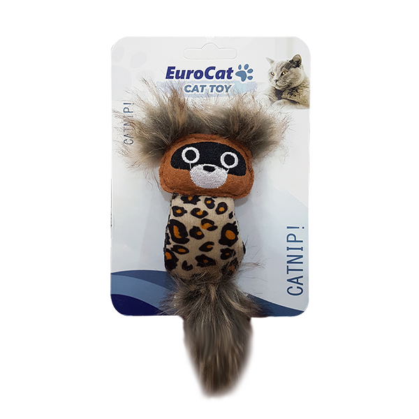 [454-T9134] Eurocat Leopar Desenli Sincap Kedi Oyuncağı