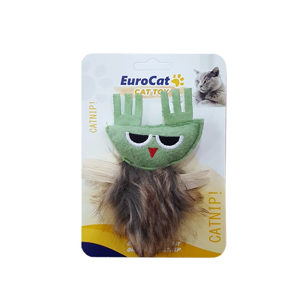 [454-T9135] Eurocat Sincap Şeklinde Kedi Oyuncağı 11 Cm