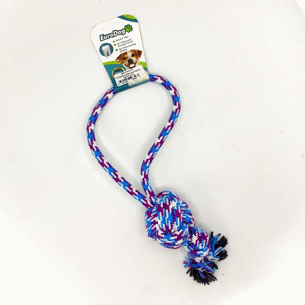 [454-AY4023-01] Euro Dog Topuz Düğümlü Halka Şeklinde Diş Kaşıma İpi Köpek Oyuncağı