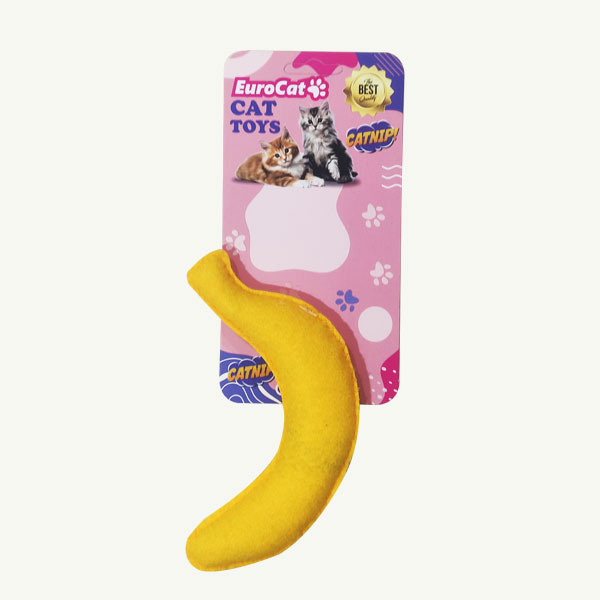 [454-NPC018] Euro Cat Toys Peluş Muz Kedi Oyuncağı