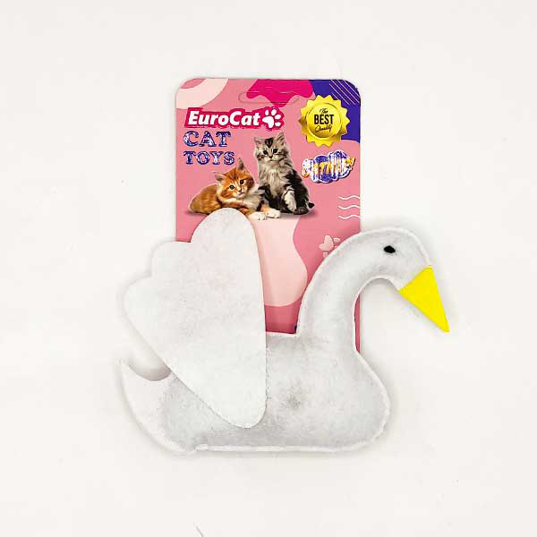 [454-NPC007] Euro Cat Toys Peluş Kuğu Kedi Oyuncağı