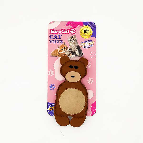 [454-NPC001] Euro Cat Toys Peluş Ayı Kedi Oyuncağı