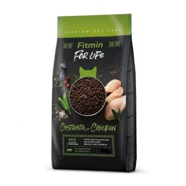 [09-T01129] Fitmin For Life Castrate Tavuklu Kısırlaştırılmış Kedi Maması (1.8 Kg)