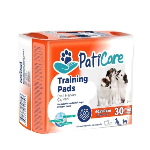 [36-AKS-DP-800P] PatiCare Training Pads Köpek Tuvalet Eğitim Pedi Turuncu