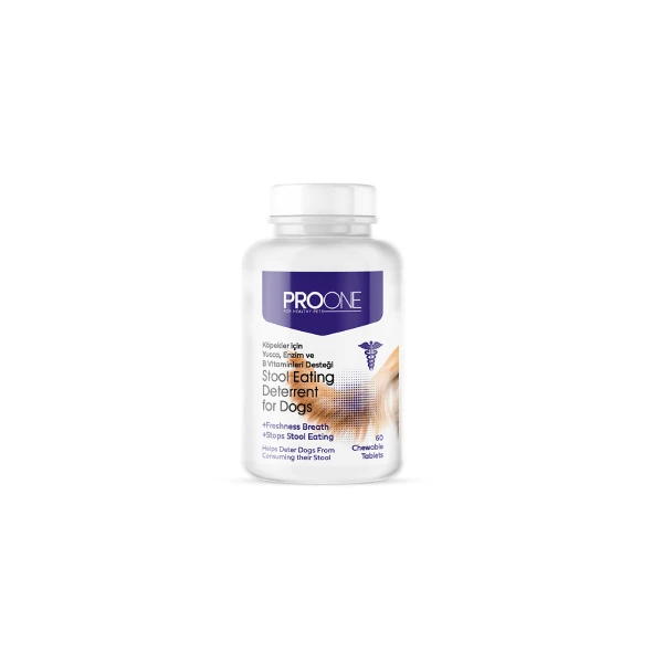 [07-38-ONE] ProOne Yucca Enzim ve B Vitamini Desteği Dışkı Yeme Önleyici Köpek Tableti