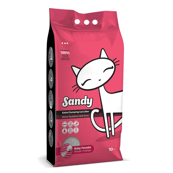 [02-02-SKM] Sandy Sodyum Ultra Doğal Kedi Kumu (1 Adet)