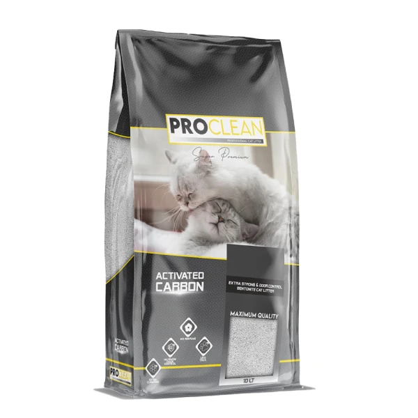 [01-09-PKM] ProClean Aktif Karbonlu Topaklanan Kedi Kumu (1 Adet)