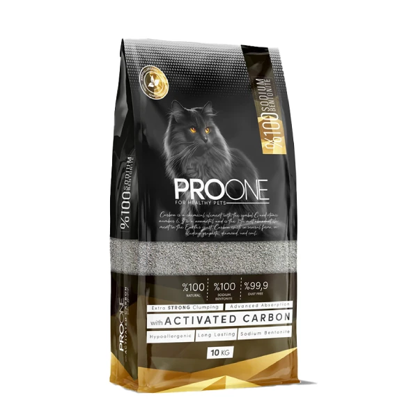 [03-04-ONE-KUM] ProOne Hypoallergenic Aktif Karbonlu Sodyum Bentonit Kedi Kumu (1 Adet)