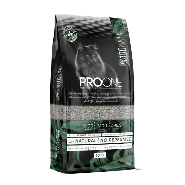 [03-01-ONE-KUM] ProOne Hypoallergenic Kokusuz Sodyum Bentonit Kedi Kumu (1 Adet)