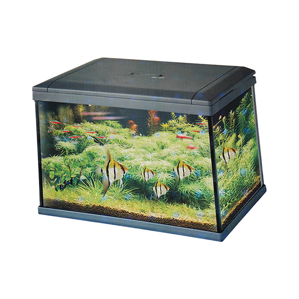 [100-LT30B] Resun Icube Led Işıklı ve İç Filtreli Akvaryum (Beyaz)