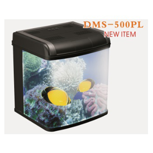 [100-DMS500PLASD] Resun DMS 500PL Işıklı ve Filtreli Akvaryum