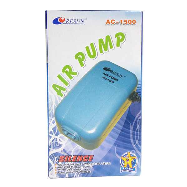 [100-AC1500] Resun Ac-1500 Çift Çıkışlı Akvaryum Hava Motoru (3W)