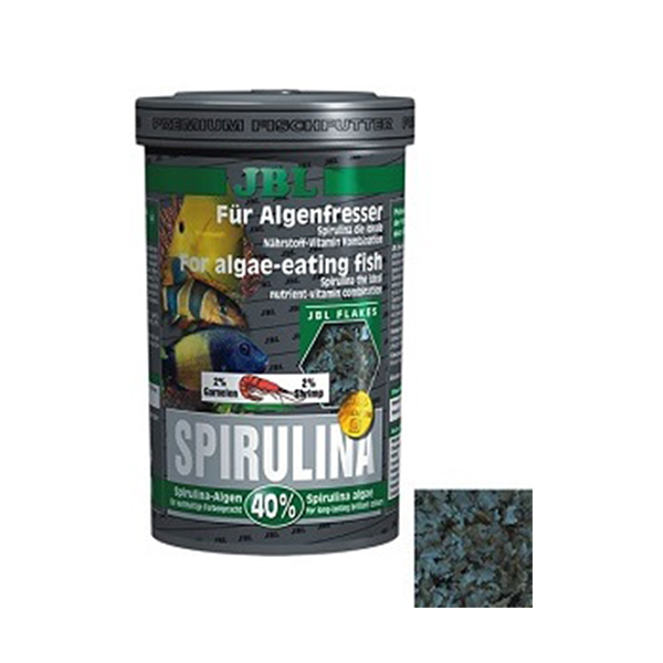 [112-30001ASD] Jbl Spirulina Bitkisel Tatlı ve Tuzlu Su Pul Balık Yemi (40 Gr)