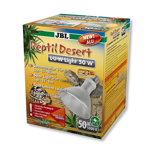 [111-61891ASD] Jbl Reptil Desert L-U-W Light Alu (50W)