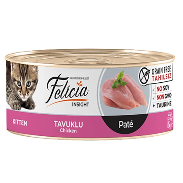 [FLCK-001] Felicia Tavuklu Kıyılmış Yavru Konserve Kedi Maması (1 Adet)