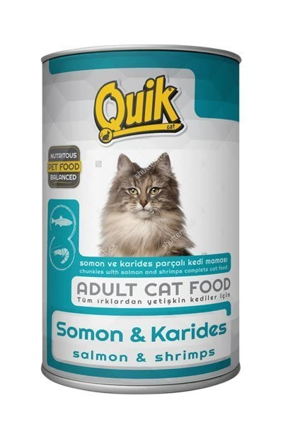 [PIMN-003] Quik Somon ve Karidesli Konserve Kedi Maması (1 Adet)