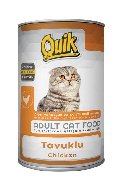 [PIMN-007] Quik Tavuklu Kedi Konserve Kedi Maması (1 Adet)