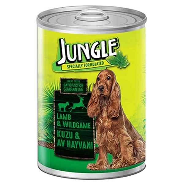 [JNGK-006] Jungle Kuzu Etli ve Av Hayvanlı Yetişkin Köpek Konservesi (1 Adet)
