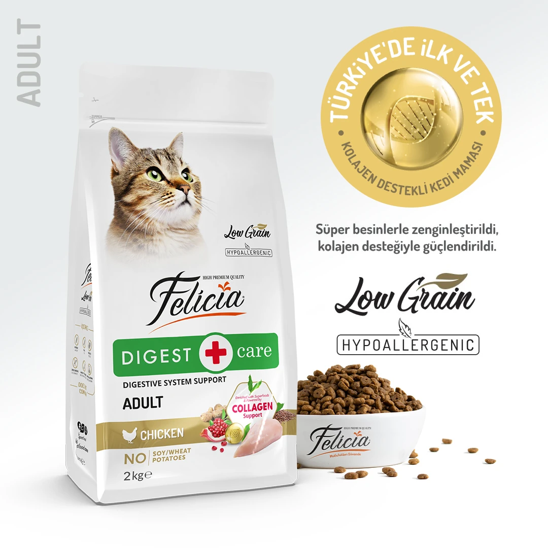 [FLC-011] Felicia Tavuklu Yetişkin Kedi Maması (2 Kg)