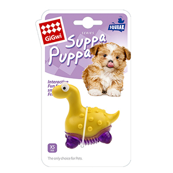 [PIGW-333] Gigwi Suppa Puppa Dinazor Diş Kaşıma Köpek Oyuncağı