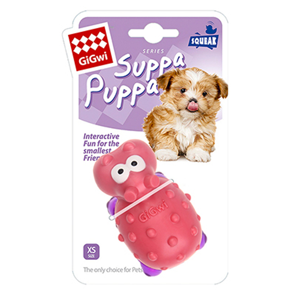 [PIGW-334] Gigwi Suppa Puppa Hipopotam Köpek Diş Kaşıma Oyuncağı