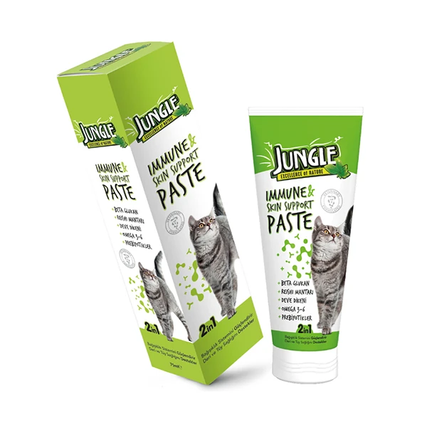 [JNGE-002] Jungle Immune & Skin Support Bağışıklık Deri Ve Tüy Sağlığı Destekleyeci Kedi Malt Macunu