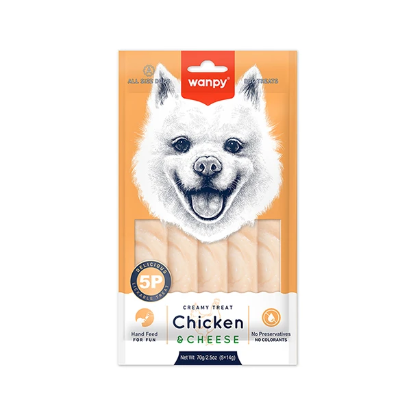 [PIWP-049] Wanpy Krema Tavuklu ve Peynirli Sıvı Köpek Ödülü (1 Adet)