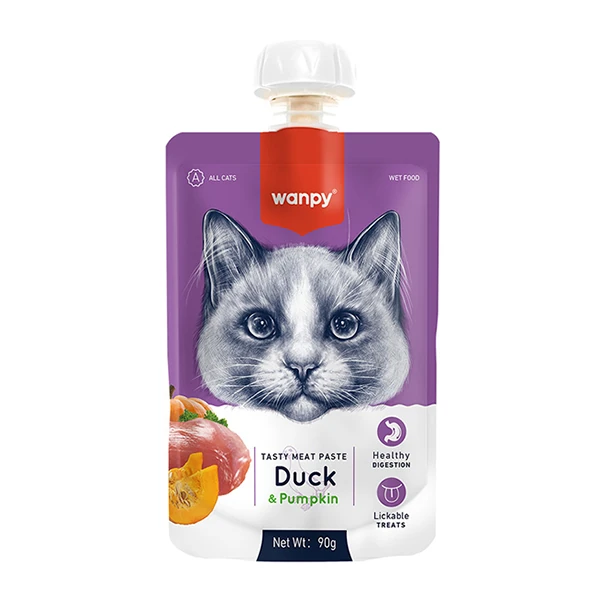 [PIWP-036] Wanpy Taze Ördekli ve Bal Kabaklı Et Ezmesi Doğal Kedi Ödülü (1 Adet)
