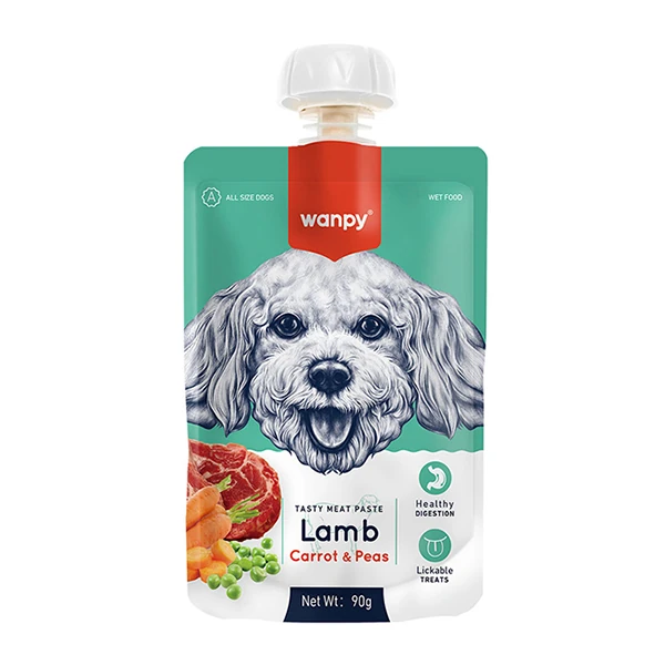 [PIWP-034] Wanpy Taze Kuzu Etli ve Havuçlu Et Ezmesi Doğal Köpek Ödülü (1 Adet)