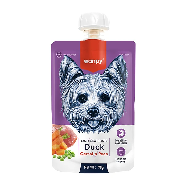 [PIWP-032] Wanpy Taze Ördekli ve Havuçlu Et Ezmesi Doğal Köpek Ödülü (1 Adet)