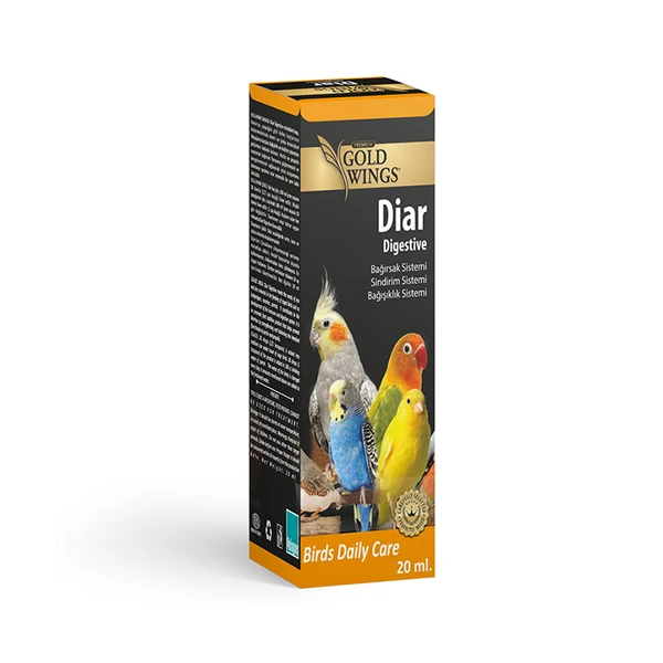 [GWPK-004] Gold Wings Premium Diar Digestive Kuşlar için Bağışıklık Sistemi ve İshale Karşı Sıvı Vitamin