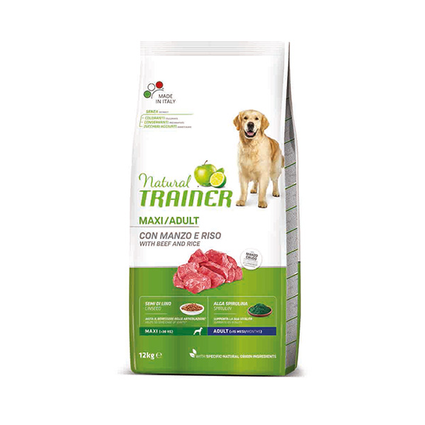 [225-926025] Natural Trainer Adult Maxi Beef Dana Etli Yetişkin Köpek Maması